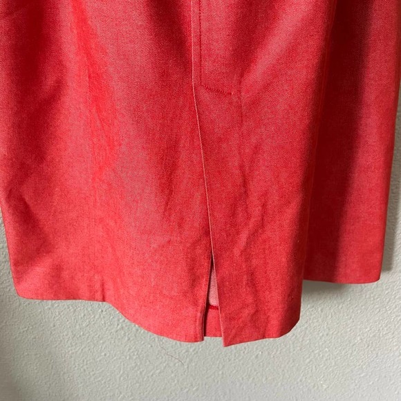 Vintage Samsonite Black Label Made In Italy Red Women Sleeveless Sheath Dress 10 - Picture 7 of 12